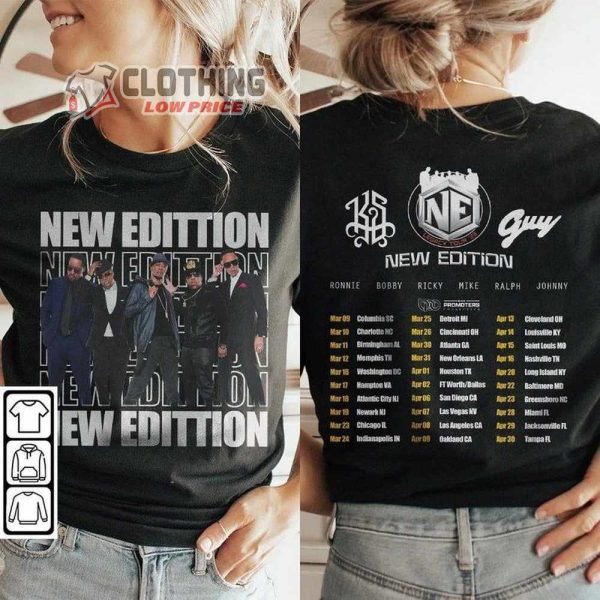 New Edition Legacy Tour Dates 2023 Shirt, New Edition Concert 2023 Merch