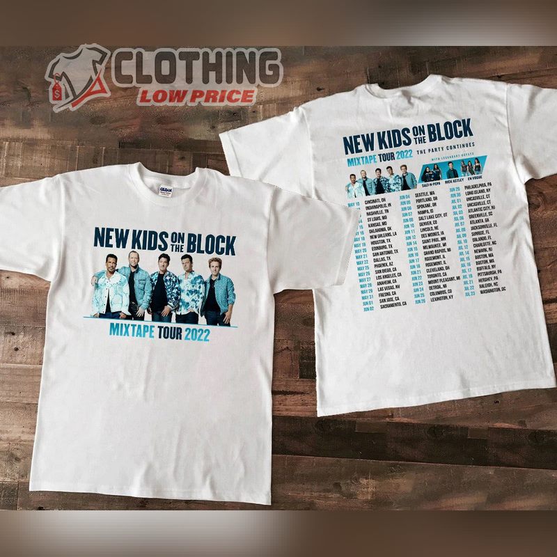 New Kids On The Block Tour 2023 T- Shirt, New Kids On The Block Mixtape Tour 2022 Unisex T- Shirt, NKOTB Tour 2023 Schedule Merch
