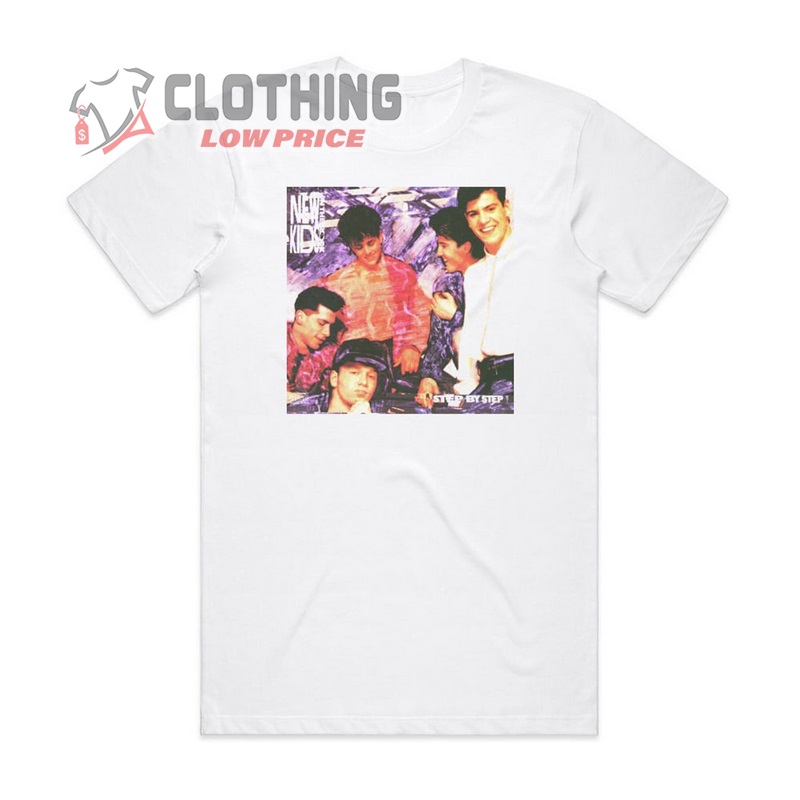 New Kids On The Block Tour 2023 T- Shirt, New Kids On The Block Step By Step Album Cover T- Shirt, New Kids On The Block Hits T- Shirt