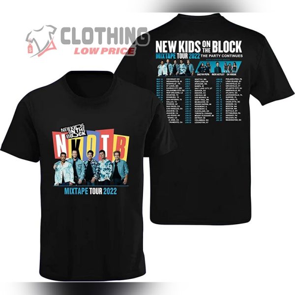 New Kids On The Block Tour 2023 T- Shirt, News Kids On The Blocks NKOTB The Mixtape Tour 2022 T- Shirt, Nkotb Tour 2023 Schedule Merch