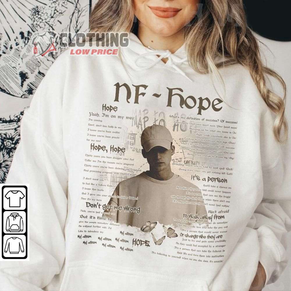 Nf Hope Track Rap Song Merch, Nf Hope Vintage Tee, Nf Hope Rap World ...