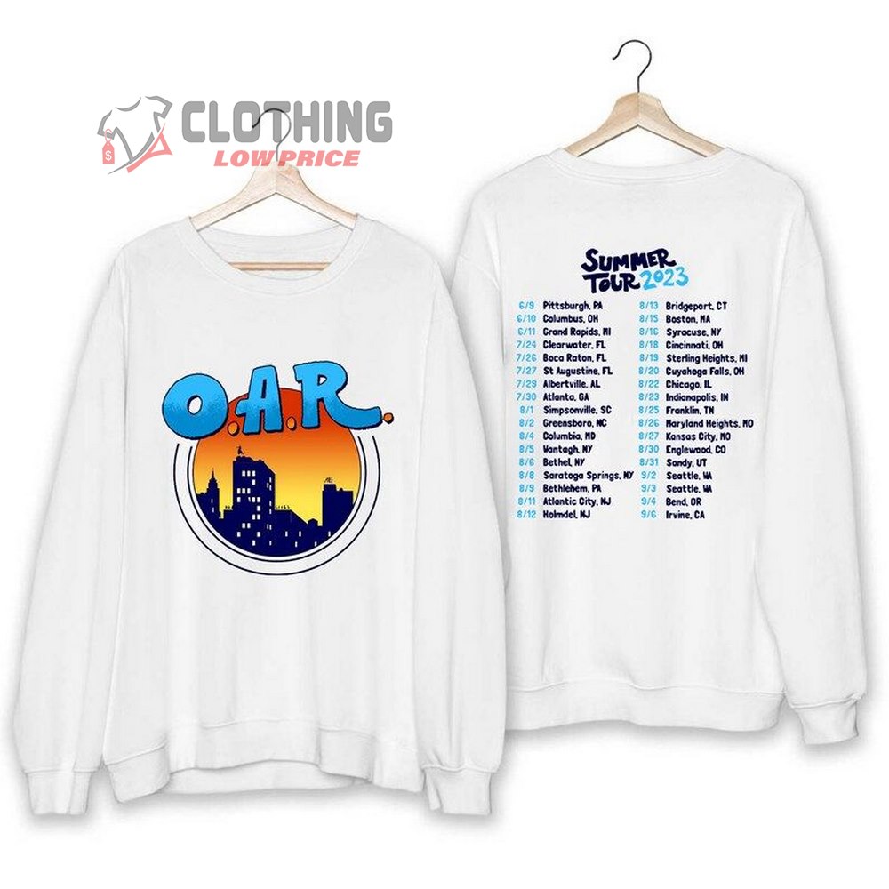 O.A.R. 2023 Summer Tour Unisex Sweatshirt, O.A.R. 2023 Concert Shirt, O.A.R. Rock Band Fan Merch