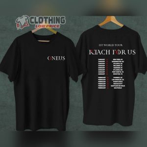 Oneus Reach For Us World Tour 2023 Unisex T Shirt Raise Us Apparel Kpop Concert Merch To Moon Fandom Shirt