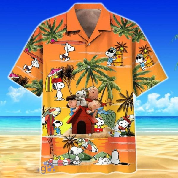 Peanuts Charlie Brown And Snoopy Hawaiian Shirt, Peanuts Charlie Brown Characters Snoopy Beach Summer 3D Hawaiian Shirt