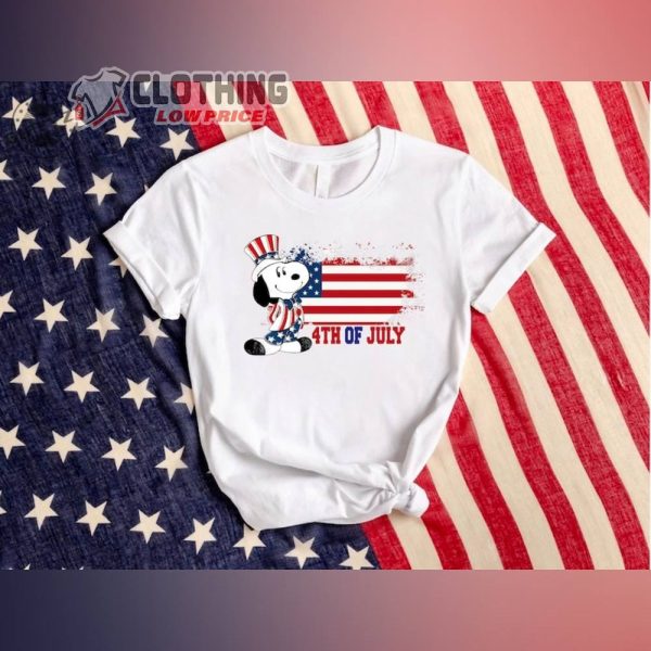 Peanuts Patriotic Snoopy 4th Of July Veterans Day American Flag Special Shirt, Snoopy Happy Freedom Day Shirt