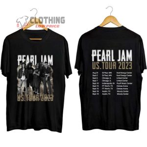 Pearl Jam Us Tour 2023 Unisex T Shirt Pearl Jam Rock Band Shirt Pearl Jam 2023 Concert Merch1