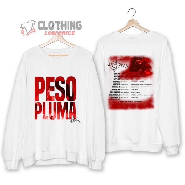 Peso Pluma Doble P Tour 2023 Merch, Peso Pluma Doble P Tour 2023 With Special Guest Aleman Shirt, Peso Pluma Tour Dates 2023 T-Shirt