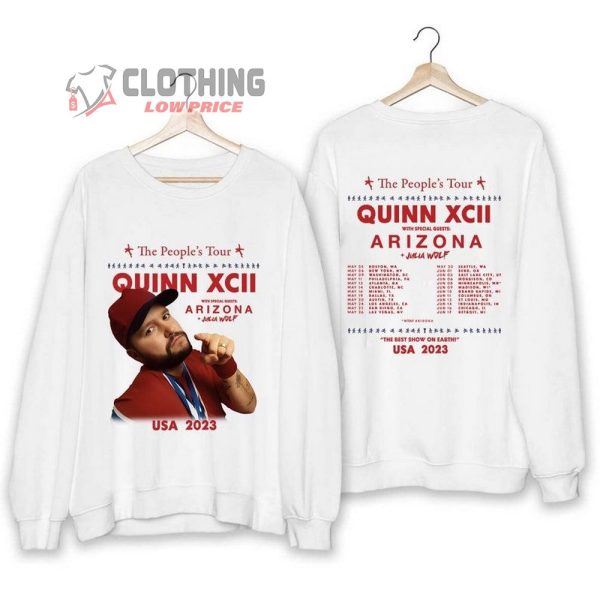 Quinn Xcii Plans The People’s Tour Merch, Quinn Xcii Tour 2023 Shirt, Quinn Xcii 2023 Concert Unisex Sweatshirt