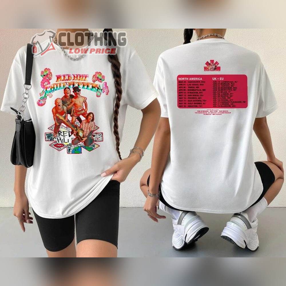 Red Hot Chili Peppers 2023 Tour Unisex T-Shirt, Red Hot Chili Peppers 2023 Concert Merch