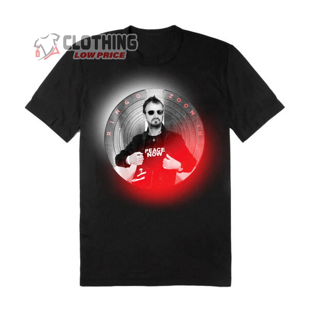 Ringo Starr Red T- Shirt, Ringo Starr Tour 2023 Merch, Ringo Starr And The All Star Band T- Shirt