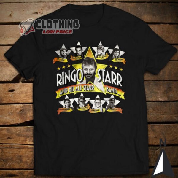 Ringo Starr Tour 2023 T- Shirt, Ringo Starr Red T- Shirt, Ringo Starr Songs Solo Merch