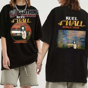 Ruel 4Th Wall World Tour 2023 Merch Ruel Tour 2023 Setlist Shirt Ruel 4Th Wall World Tour 2023 Concert T Shirt
