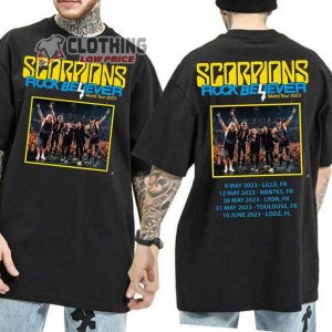 Scorpions Band 2023 Tour Shirt Rock Believer World Tour 2023 Merch Scorpions Band Music Tour 2023 T Shirt1