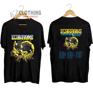 Scorpions Rock Believer World Tour 2023 Merch Scorpions The Europe Leg Of The 2023 Shirt Scorpions 2023 Concert Tickets T Shirt