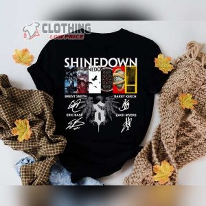 Shinedown Band Signatures Graphic Shirt, Shinedown Rock Band Tour 2023 Shirt, Shinedown The Revolutions Live Tour Merch