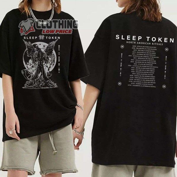 Sleep Token Band Merch, Sleep Token Concert 2023 Shirt, Sleep Token North America Tour 2023 Tee, Sleep Token North America Rituals T-Shirt