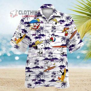 Snoopy Hawaiian Shirt Summer Aloha Shirt Snoop Summer vacation Beach Summer 3D Hawaiian Shirt 2 1
