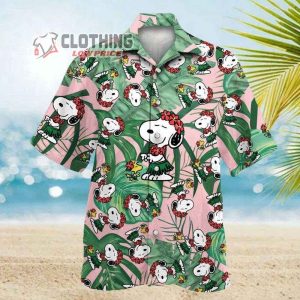 Snoopy Hawaiian Shirt Summer Aloha Shirt Snoop Summer vacation Beach Summer 3D Hawaiian Shirt 2