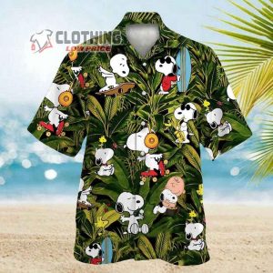Snoopy Hawaiian Shirt Summer Aloha Shirt Snoopy Glasses Beach Summer 3D Hawaiian Shirt 1 1