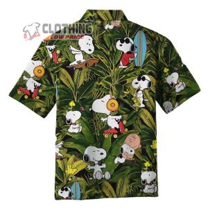 Snoopy Hawaiian Shirt Summer Aloha Shirt Snoopy Glasses Beach Summer 3D Hawaiian Shirt 3 1
