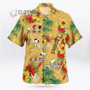 Snoopy Hawaiian Shirt Summer Aloha Shirt Snoopy Glasses Beach Summer 3D Hawaiian Shirt 3