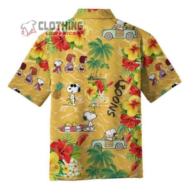 Snoopy Hawaiian Shirt Summer Aloha Shirt, Snoopy Glasses Beach Summer 3D Hawaiian Shirt