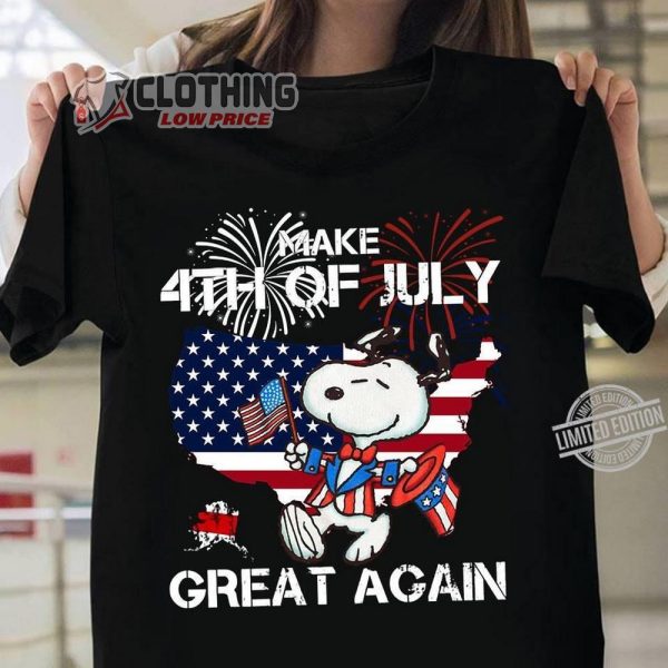 Snoopy Make 4th of July Great Again Shirt, Snoopy Happy Freedom Day Shirt