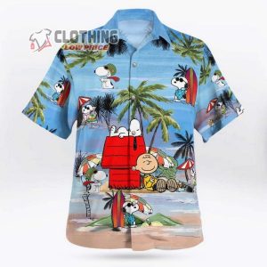 Snoopy Summer Time Hawaiian Shirt Summer Vacation Snoopy Beach Summer 3D Hawaiian Shirt 2