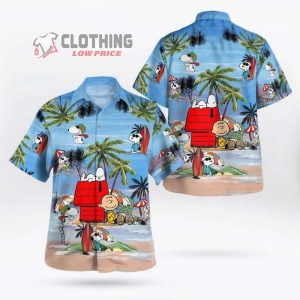 Snoopy Summer Time Hawaiian Shirt Summer Vacation Snoopy Beach Summer 3D Hawaiian Shirt 3