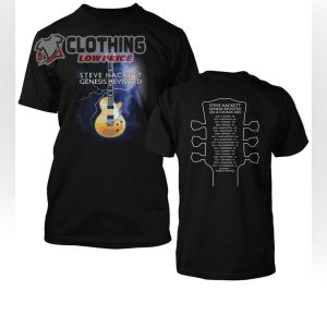 Steve Hackett Guitar Tee, Steve Hackett Tour 2023 T- Shirt