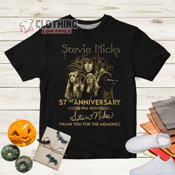 Stevie Nicks 57Th Anniversary 1966 – 2023 Shirt, Stevie Nicks 2023 Tour Shirt, Stevie Nicks Merch