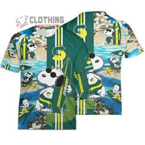 Subway Food Beach Snoopy Hawaiian Shirts Subway Logo Snoopy Glasses Beach Summer 3D Hawaiian Shirt 4