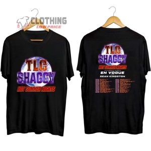 TLC And Shaggy Hot Summer Nights Tour 2023 Merch Hot Summer Nights Concert Shirt TLC And Shaggy Summer Tour 2023 With Special Guests T Shirt 1