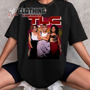 TLC Tour Dates 2023 T Shirt 90s Hip Hop Vintage Tee TLC Outfits T Shirt TLC Concert Merch 2