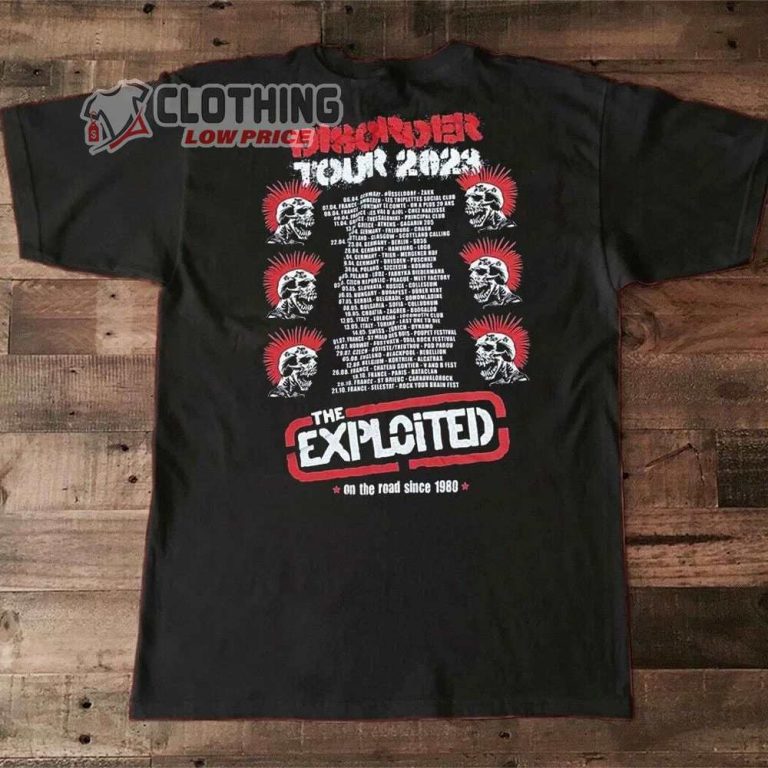 The Exploited Disorder Tour 2023 Merch, The Exploited Tour 2023 Shirt ...