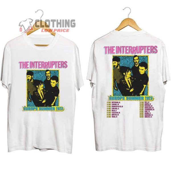 The Interrupters 2023 Europe Summer Tour Merch, The Interrupters Band Concert 2023 Shirt, The Interrupters Band Tour Dates 2023 T-Shirt