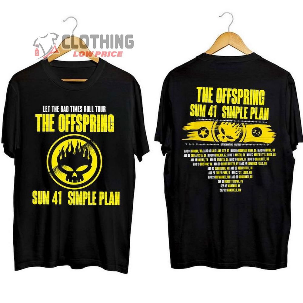 The Offspring Let The Bad Times Roll Tour 2023 Merch, The Offspring Band Shirt, The Offspring 2023 Let The Bad Times Roll Tee