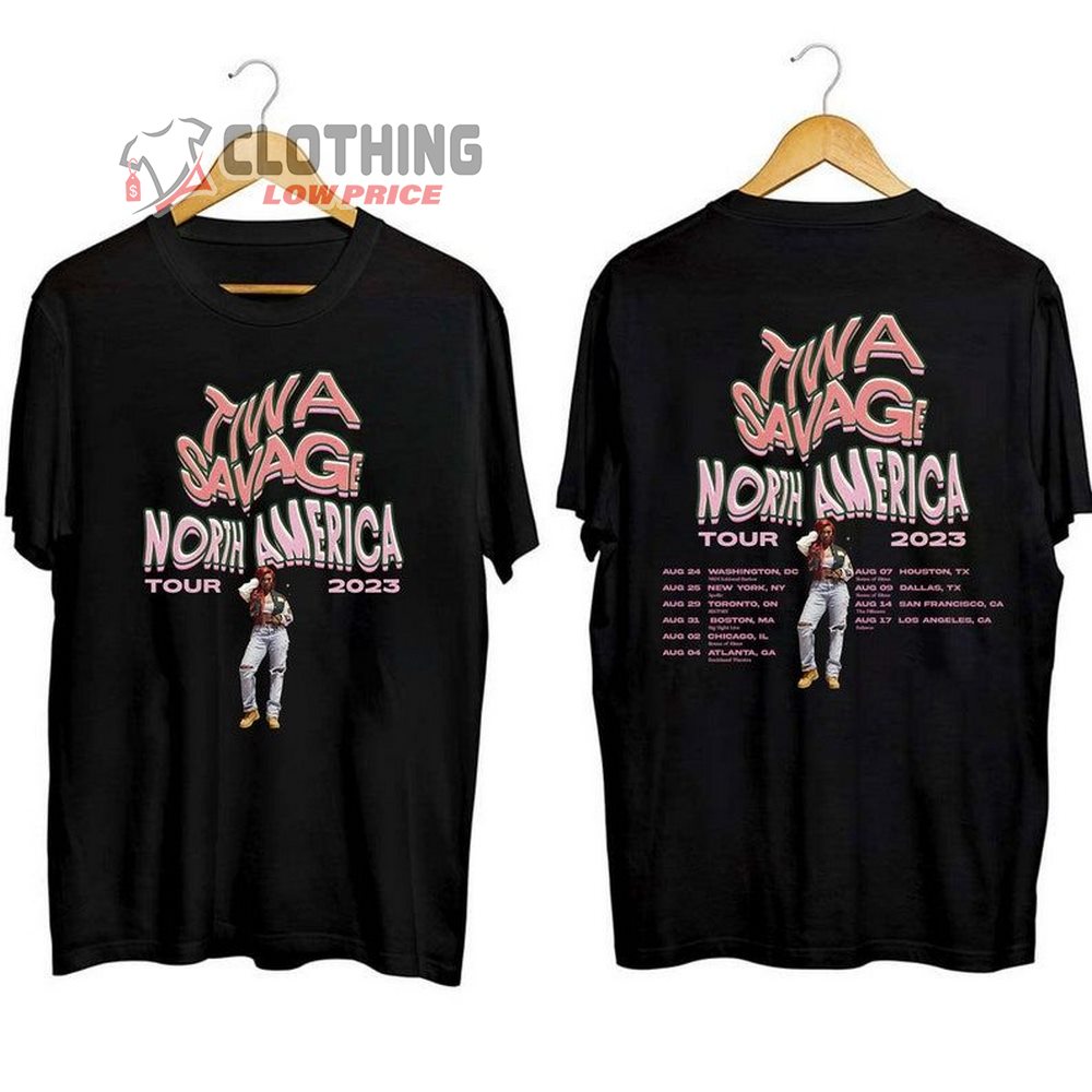 Tiwa Savage North American 2023 Tour Dates Shirt, Tiwa Savage Shirt, Tiwa Savage Concert 2023 Merch