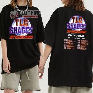 Tlc And Shaggy Hot Summer Night Tour Dates 2023 Shirt Hot Summer Night Shirt Tlc And Shaggy Merch1