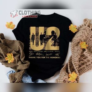 U2 Band Signature Shirt U2 Band Merch Classic Rock U2 Band Unisex T Shirt Gift For Fan