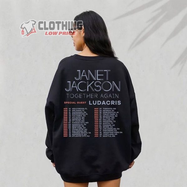 Vintage Janet Jackson Tour 2023 2 Sides Shirt, Janet Jackson Vintage Shirt