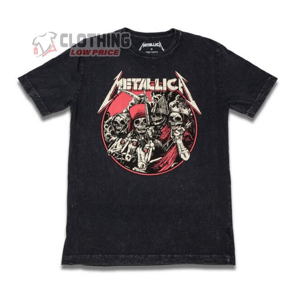 Vintage Metallica The Four Horsemen Mineral Wash Skull T-Shirt
