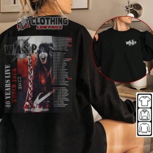 WASP Headless 1989 Music Shirt WASP Tour 2023 Sweatshirt WASP Rock Band Unisex Hoodie1