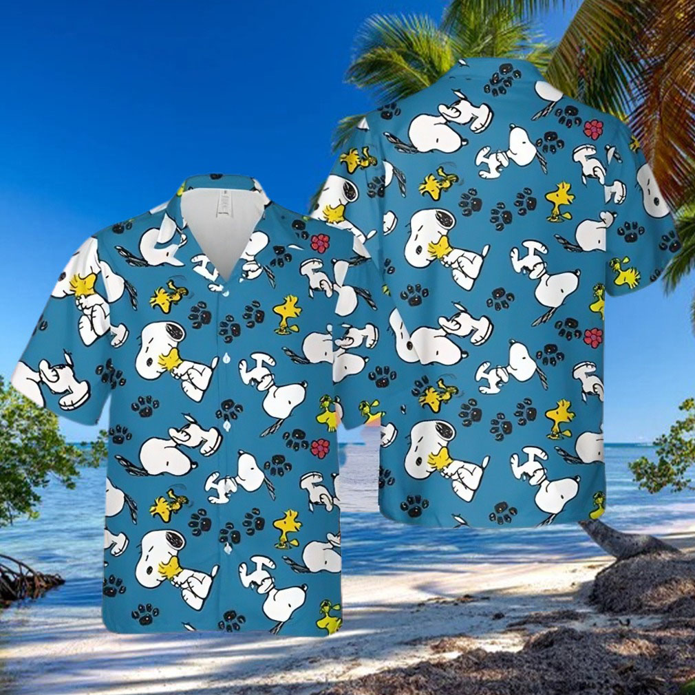 Woodstock Peanuts And Snoopy Hawaiian Shirt, woodstock Peanuts Characters Snoopy Beach Summer 3D Hawaiian Shirt