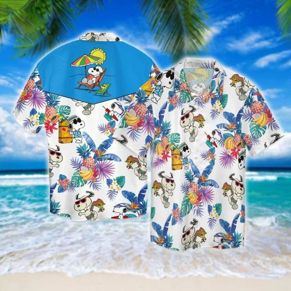 Woodstock Peanuts Snoopy Hawaiian Shirt, woodstock Peanuts Characters Snoopy Beach Summer 3D Hawaiian Shirt