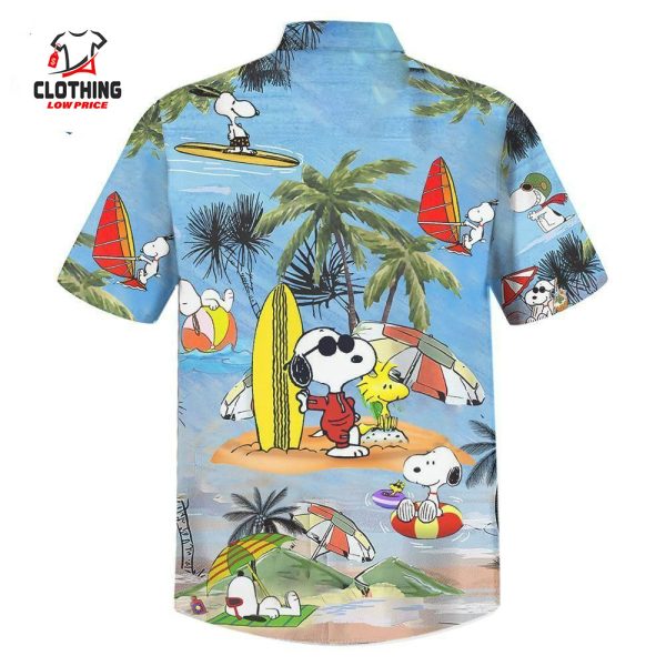 Woodstock Peanuts Snoopy Hawaiian Shirt, woodstock Peanuts Characters Snoopy Glasses Beach Summer 3D Hawaiian Shirt