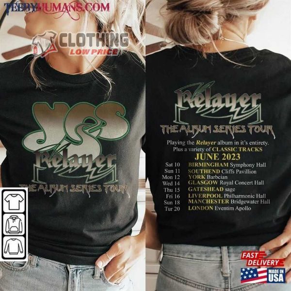 Yes Band Relayers The Album Series Tour 2023 Merch, Yes Band Tour 2023 Shirt, Relayers The Album T-Shirt