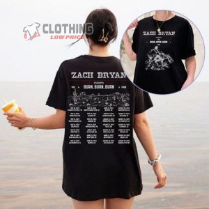Zach Bryan Burn Burn Burn North American Tour Setlist 2023 Shirt Zach Bryan World Tour Hoodie1