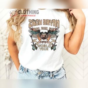 Zach Bryan Western Cowboy Vintage Shirt Zach Bryan World Tour Setlist Unisex T Shirt Zach Bryan Burn Burn Burn Concert Merch2