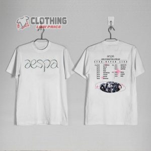 Aespa Synk Hyper Line Tour 2023 Shirt, Aespa My World Shirt, Aespa Spicy Merch